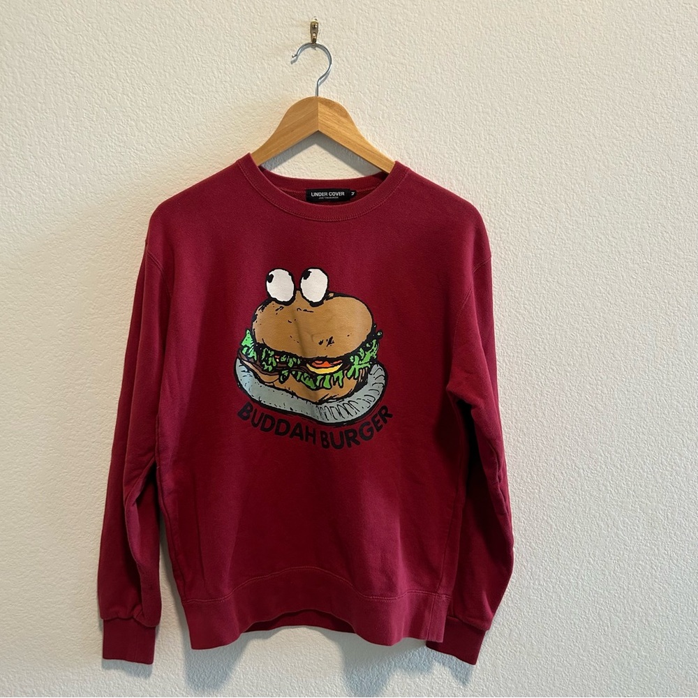 Undercover undercoverism Red Buddah Burger Crewneck Sweater sweatshirt